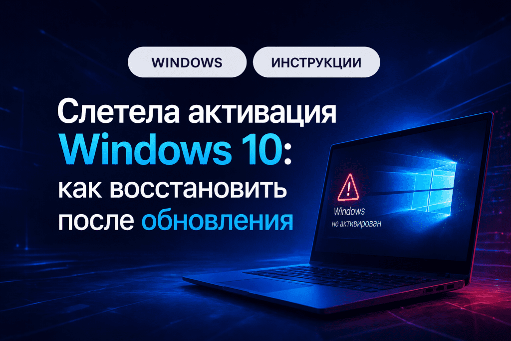 Слетела активация Windows 10: как восстановить после обновления