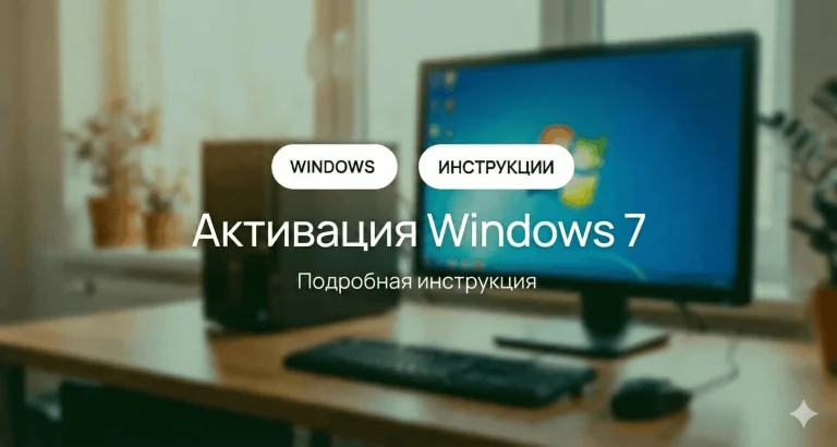 Как активировать Windows 7: способы активации через командную строку